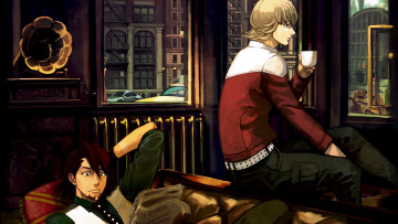 Картинка аниме tiger+and+bunny тигр и кролик