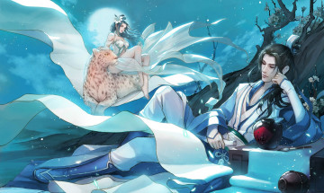 Картинка фэнтези люди девушка парень