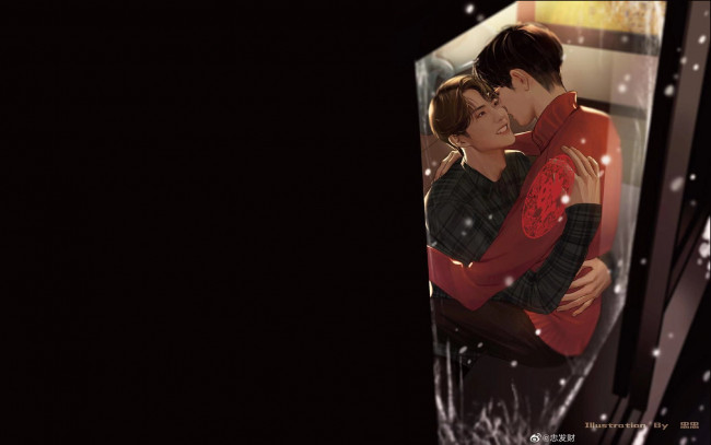 Обои картинки фото рисованное, люди, ван, ибо, сяо, чжан, окно