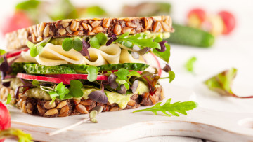 Картинка еда бутерброды +гамбургеры +канапе сэндвич орехи