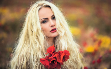 Картинка девушки -+лица +портреты блондинка лицо маки