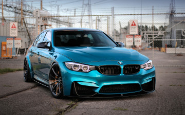 Картинка bmw+m3 автомобили bmw голубой забор электростанция