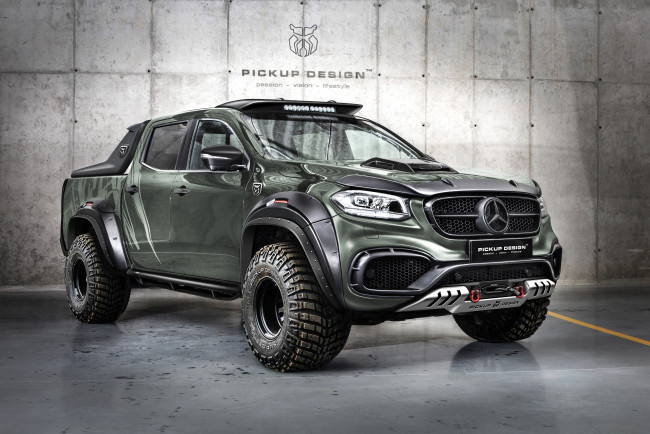 Обои картинки фото пикап, автомобили, mercedes-benz, x, class, pickup, design