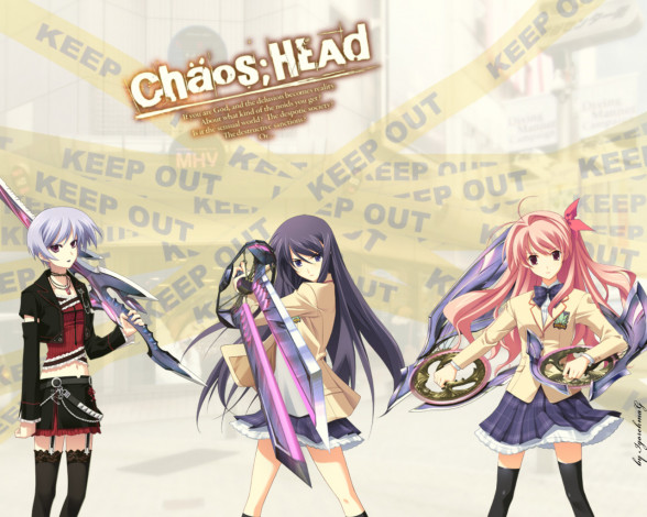 Обои картинки фото аниме, chaos, head