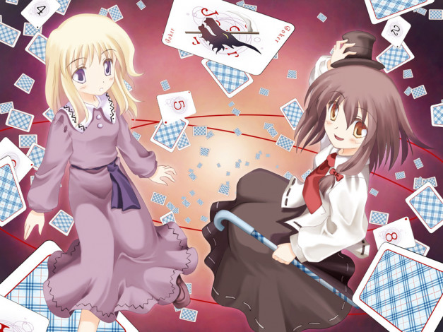 Обои картинки фото аниме, touhou