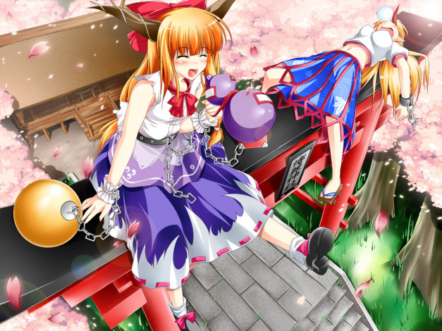 Обои картинки фото аниме, touhou