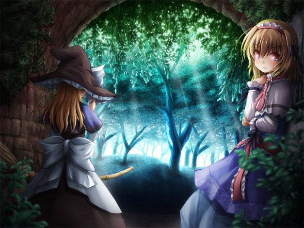 Обои картинки фото аниме, touhou