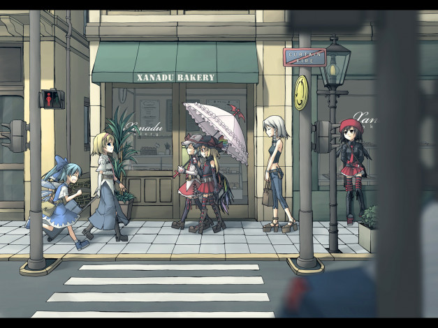 Обои картинки фото аниме, touhou