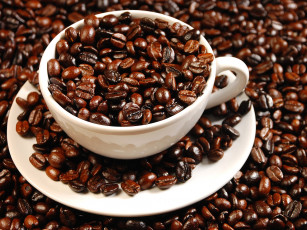 Картинка еда кофе кофейные зёрна