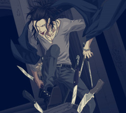 Картинка аниме dogs bullets carnage fuyumine magato