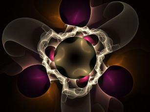 Картинка 3д графика fractal фракталы фон цвета узор