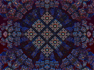 Картинка 3д графика fractal фракталы фон цвета узор