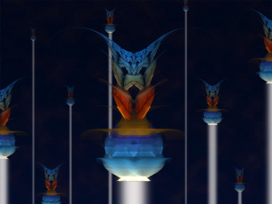 Картинка 3д графика fractal фракталы фон цвета узор