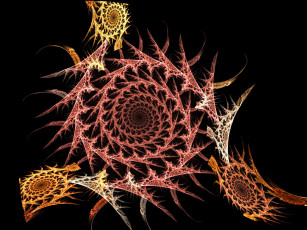 Картинка 3д графика fractal фракталы фон узор цвета