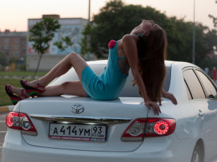 Картинка автомобили авто девушками