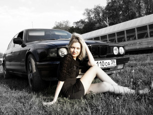 Картинка автомобили авто девушками