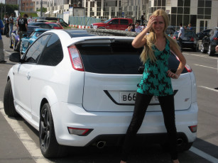 Картинка автомобили авто девушками и девушки