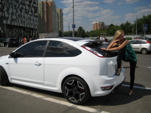 Картинка автомобили авто девушками и девушки