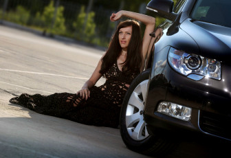 Картинка автомобили авто девушками и девушки