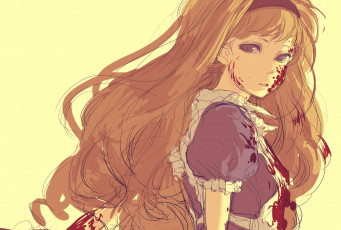 Картинка alice in wonderland аниме