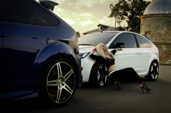 Картинка автомобили авто девушками