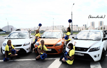 Картинка автомобили авто девушками и девушки