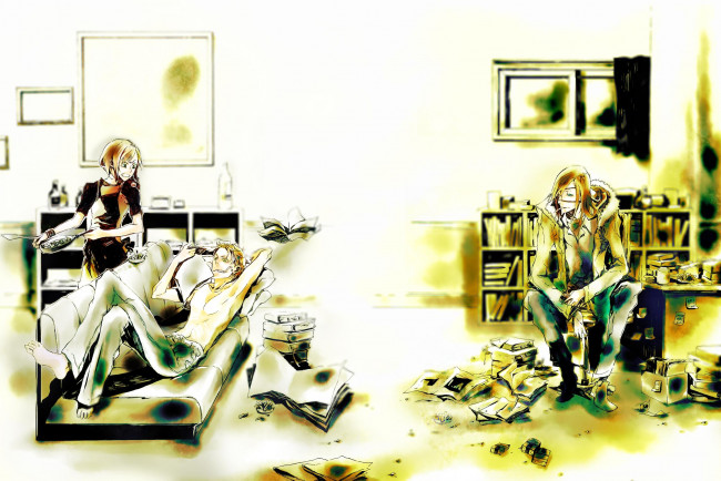 Обои картинки фото аниме, dogs, bullets, carnage, badou, nails