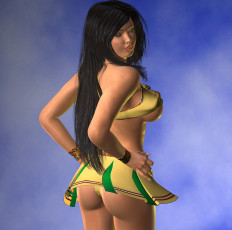 Картинка 3д графика people люди девушка