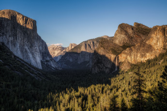 Картинка yosemite national park california природа горы лес водопад скалы долина национальный парк йосемити