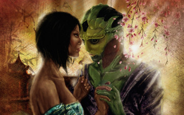 Картинка фэнтези красавицы чудовища любовь цветы