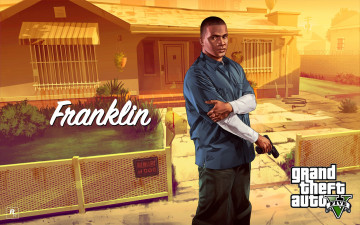 Картинка grand theft auto видео игры franklin