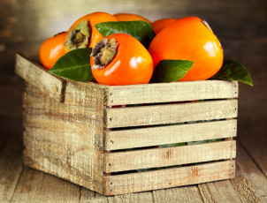 Картинка еда хурма плоды ящик