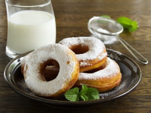 Картинка еда хлеб +выпечка пончики