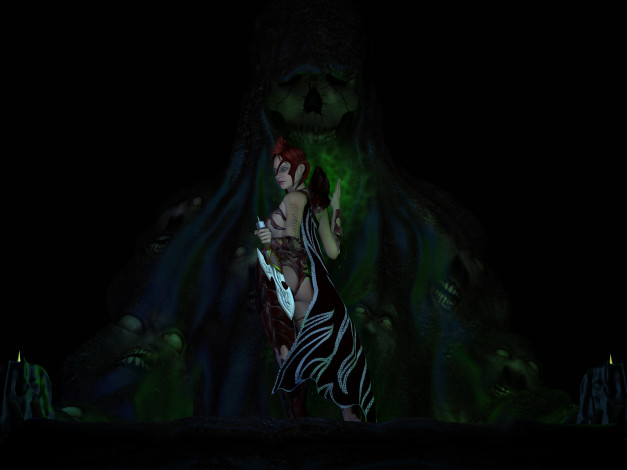 Обои картинки фото 3д графика, fantasy , фантазия, взгляд, девушка