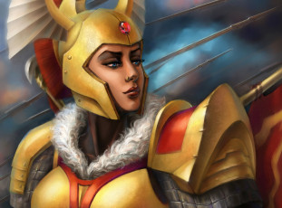 Картинка видео+игры dota+2 доспех девушка шлем