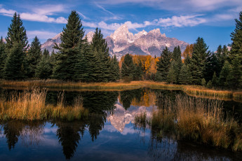 Картинка природа реки озера река лес горы