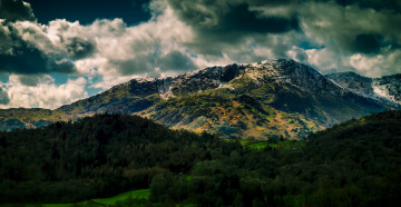 Картинка природа горы гора тучи склоны