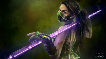 Картинка видео+игры mortal+kombat костюм взгляд арт игра jade джейд mortal kombat