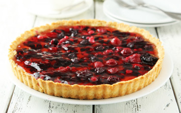 Картинка еда пироги клубника ежевика ягоды торт выпечка сладкое десерт berries cake sweet dessert