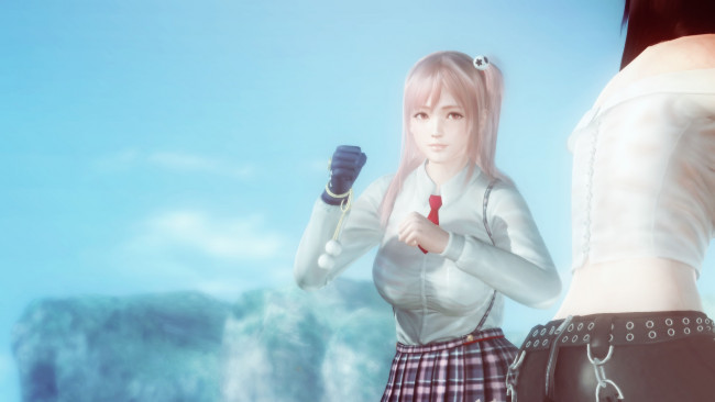 Обои картинки фото видео игры, dead or alive 5, поза, фон, взгляд, девушка