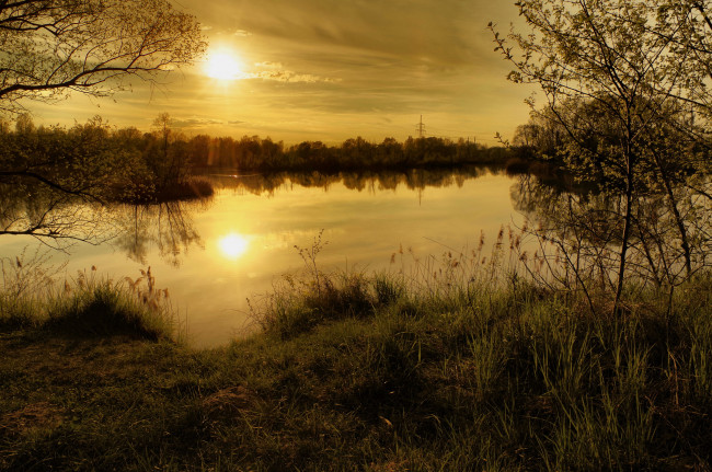 Обои картинки фото природа, восходы, закаты, зорька