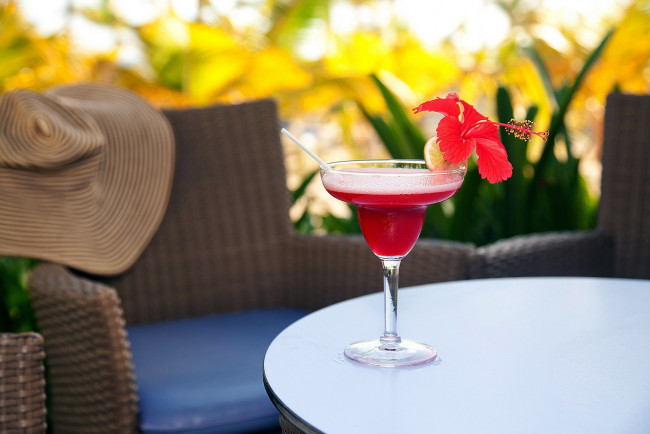 Обои картинки фото еда, напитки,  коктейль, гибискус