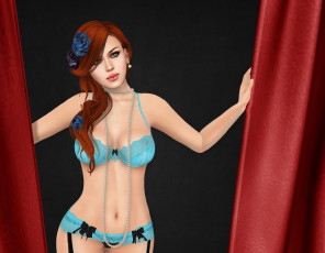 Картинка 3д+графика люди+ people фон взгляд девушка