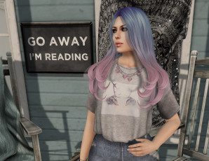 Картинка 3д+графика люди+ people девушка взгляд фон