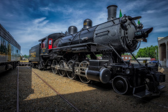 Картинка техника паровозы рельсы паровоз