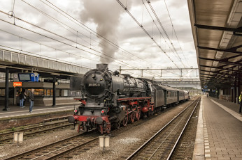 Картинка техника паровозы паровоз рельсы