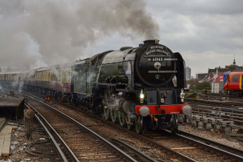 Картинка техника паровозы рельсы паровоз