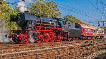 Картинка техника паровозы рельсы паровоз