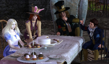 Картинка 3д+графика фантазия+ fantasy люди фон взгляд эльфийка