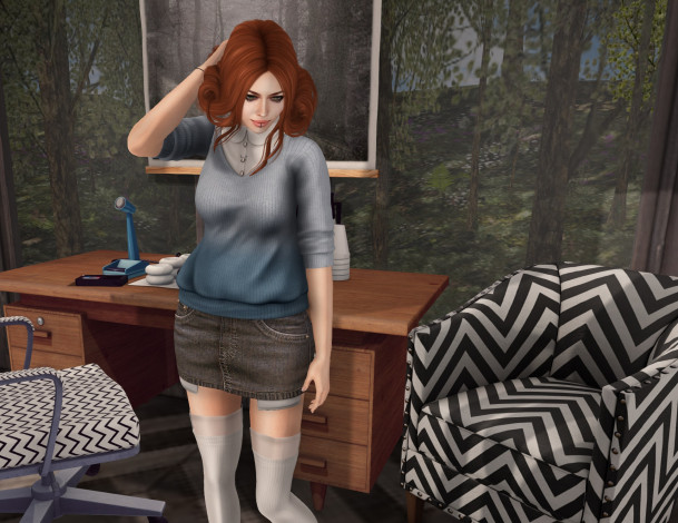 Обои картинки фото 3д графика, люди , people, девушка, фон, взгляд, рыжая